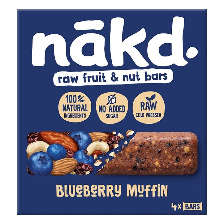 Nakd Raw Fruit &amp;amp; Nut Blueberry Muffin Bar 35g Cashew Cookie / 18x35 g