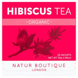 Natur Boutique Organic Hibiscus Tea   20 per pack