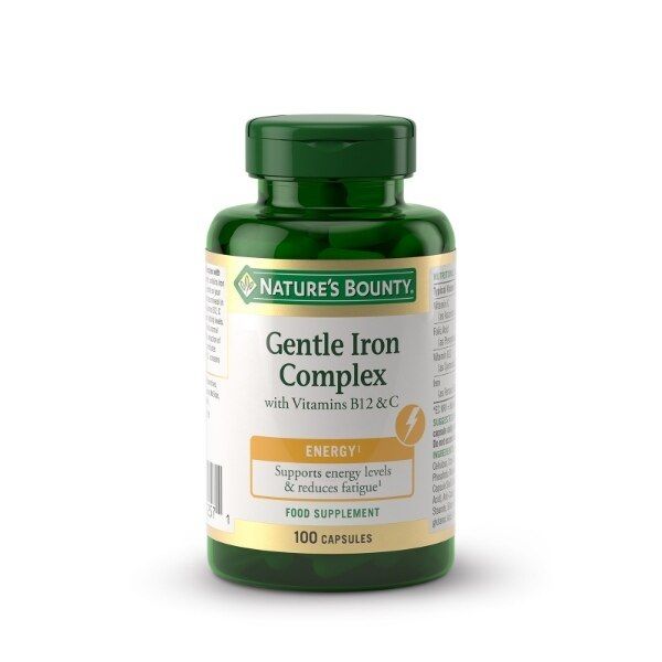 Nature's Bounty Gentle Iron + Vi B12 + C Caps - 100 Pack