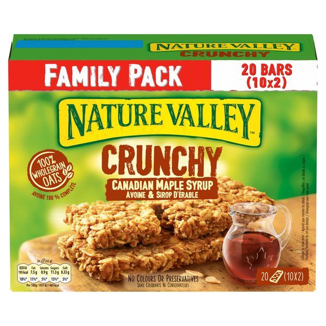 Nature Valley Crunchy Maple Syrup Cereal Bars Family Size   10 x 42g