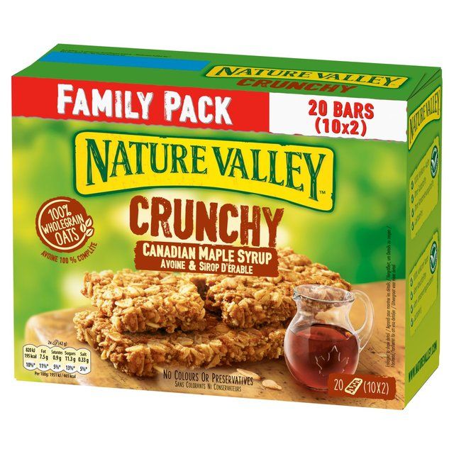 Nature Valley Crunchy Maple Syrup Cereal Bars Family Size   10 x 42g