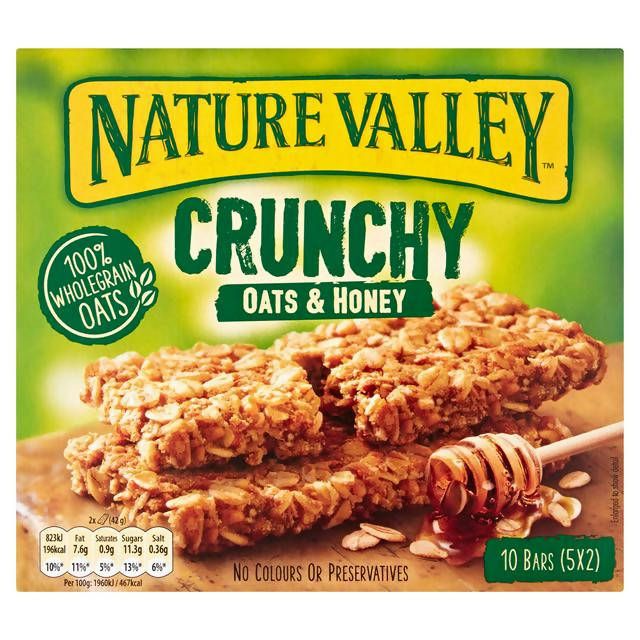 Nature Valley Crunchy Oats &amp;amp; Honey Cereal Bars 5x42g