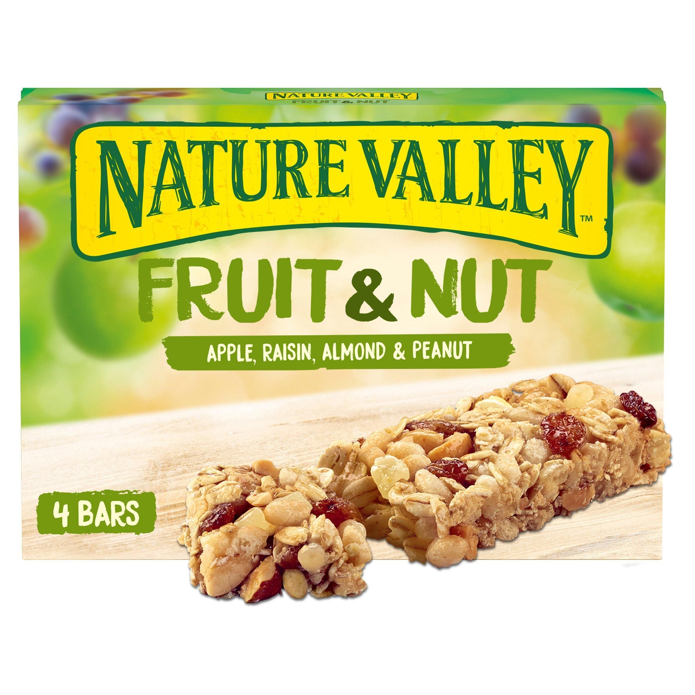 Nature Valley Fruit &amp;amp; Nut Apple Raisin Almond &amp;amp; Peanut Bars 4x30g