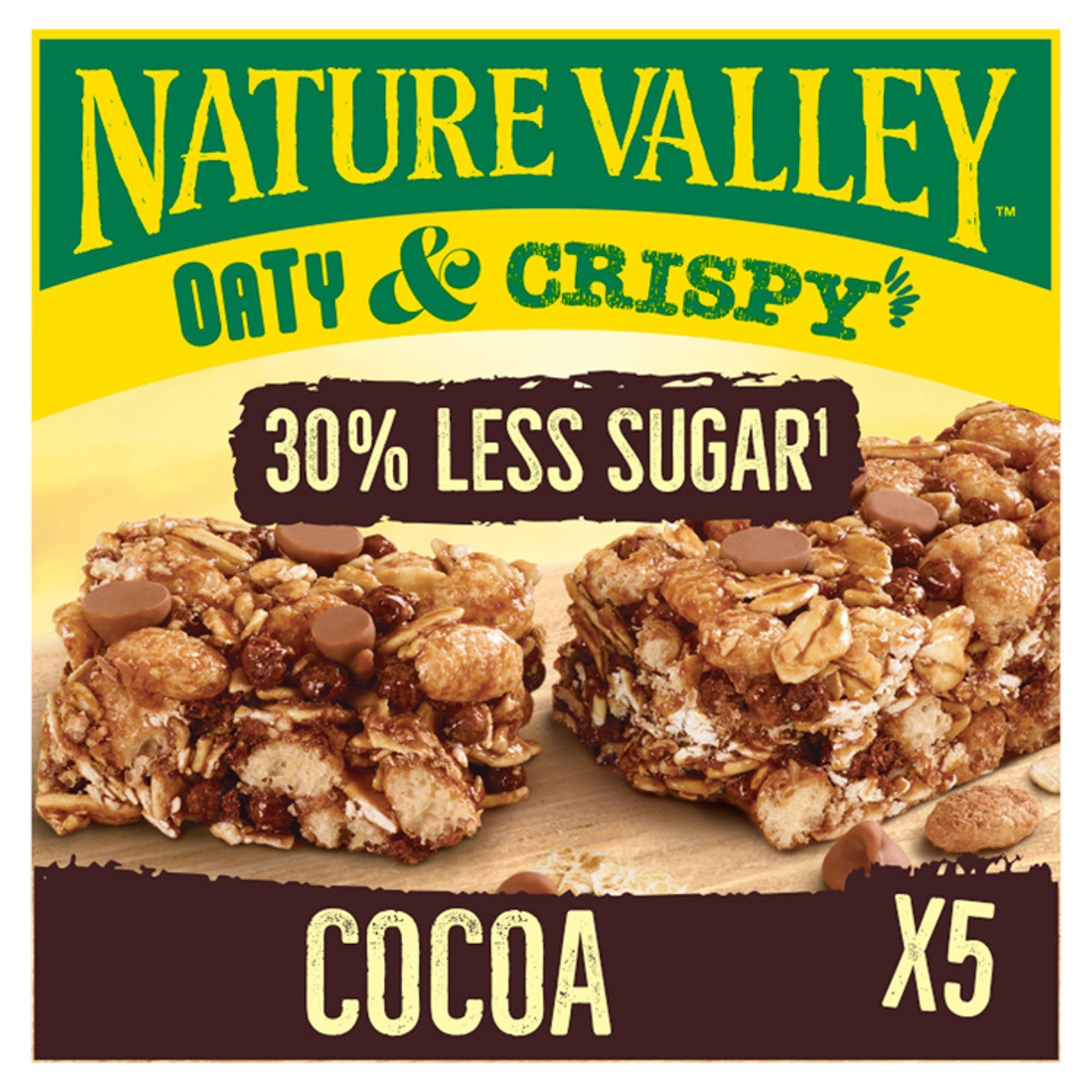 Nature Valley Oaty &amp;amp; Crispy Cocoa Bars 5x23g
