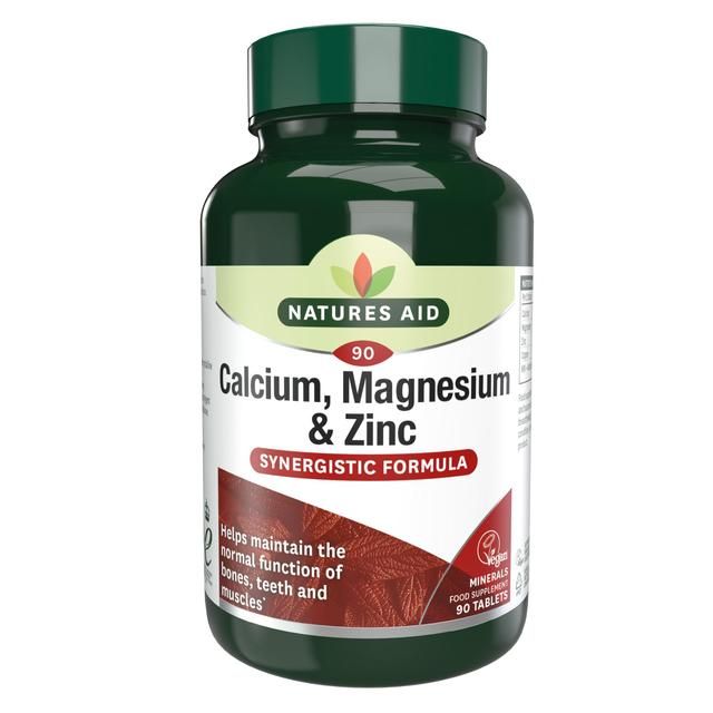 Natures Aid Calcium Magnesium &amp;amp; Zinc Supplement Tablets   90 per pack