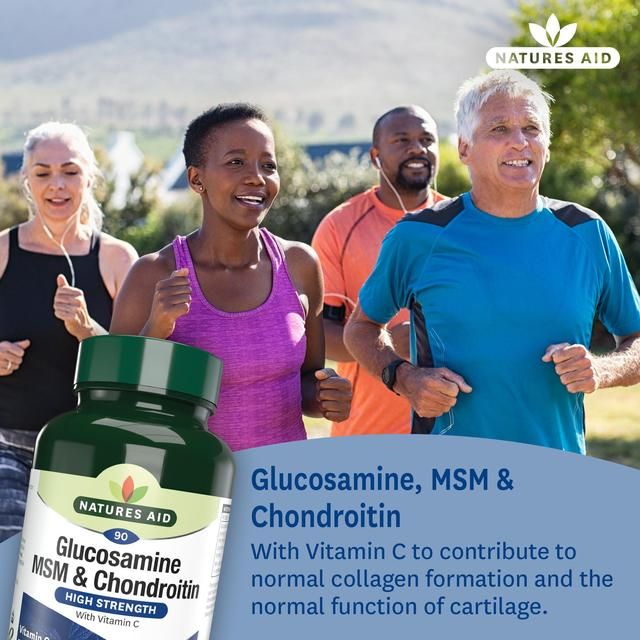 Natures Aid Glucosamine MSM &amp;amp; Chondroitin    90 per pack