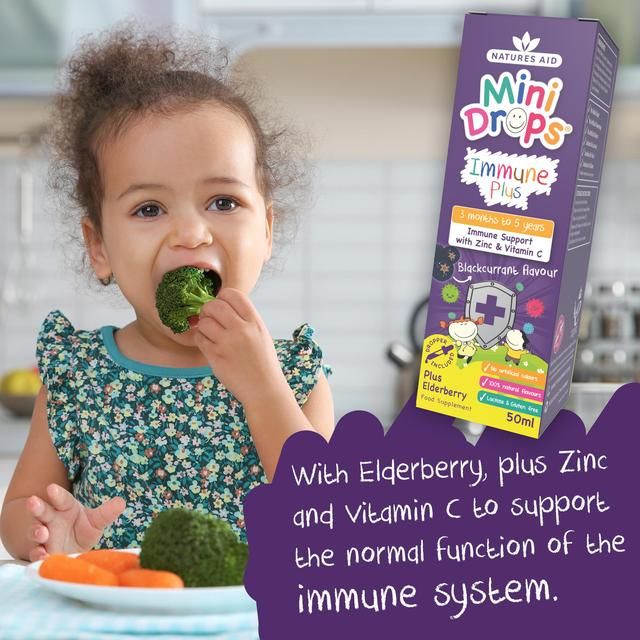 Natures Aid Mini Drops Immune Plus for Infants &amp;amp; Children