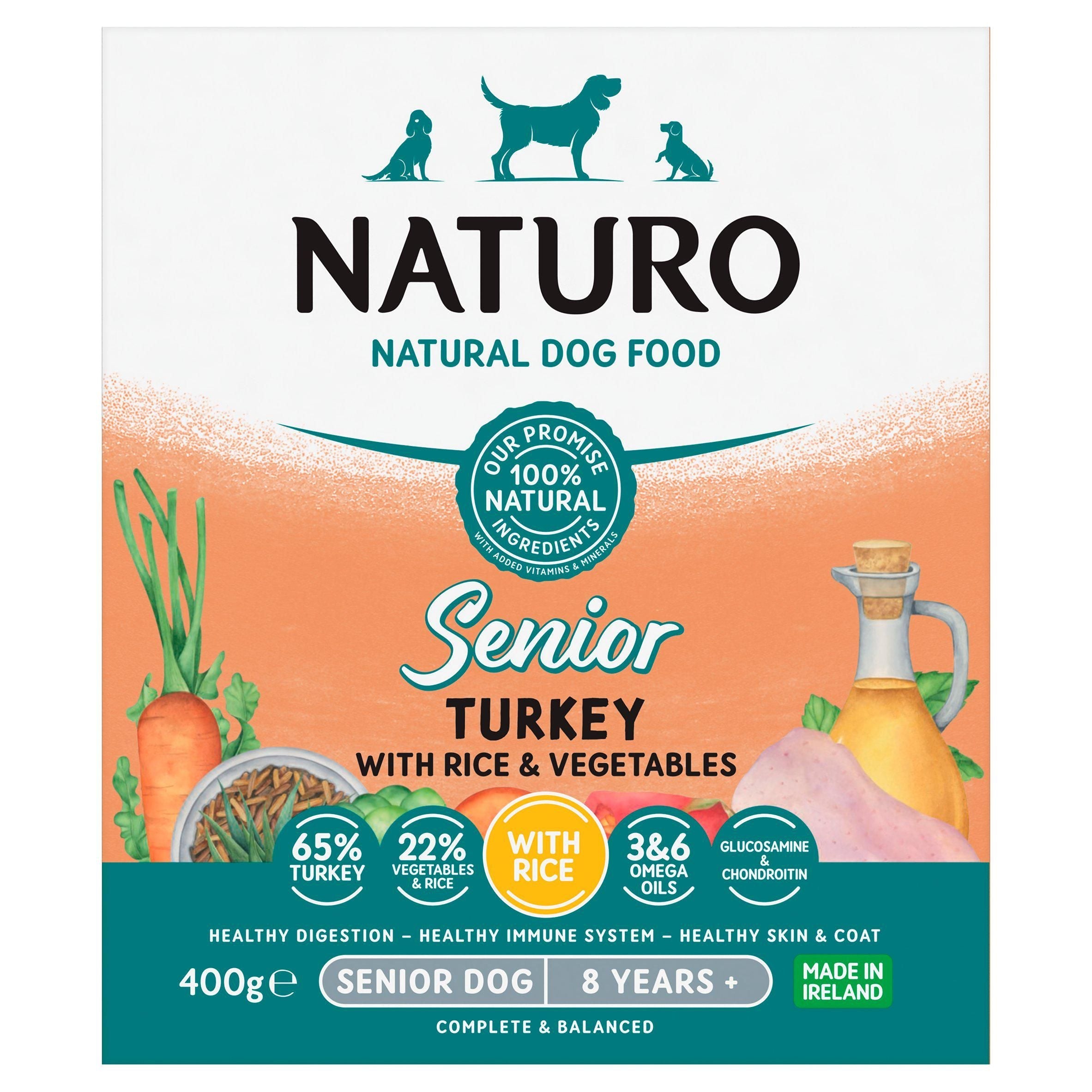 Naturo Senior Turkey Rice &amp;amp; Vegetable 400g