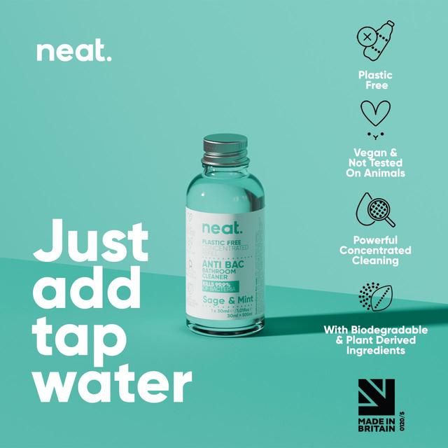 Neat Anti-Bac Bathroom Cleaner Refill Concentrate Sage &amp;amp; Mint   30ml