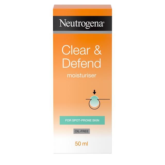 Neutrogena Clear &amp;amp; Defend Oil Free Moisturiser   50ml