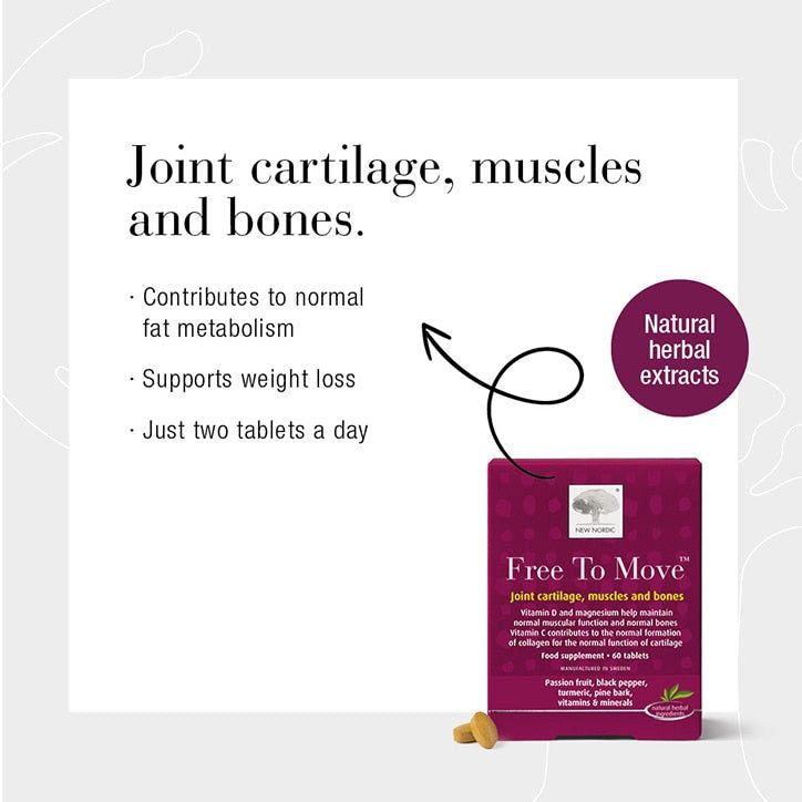 New Nordic Free to Move Joint Cartilage, Muscles &amp;amp; Bones 60 Tablets