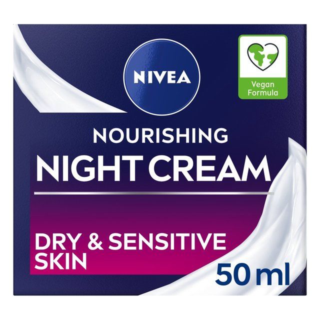 NIVEA Face Moisturiser Night Cream for Dry &amp;amp; Sensitive Skin    50ml
