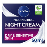 NIVEA Face Moisturiser Night Cream for Dry &amp;amp; Sensitive Skin    50ml