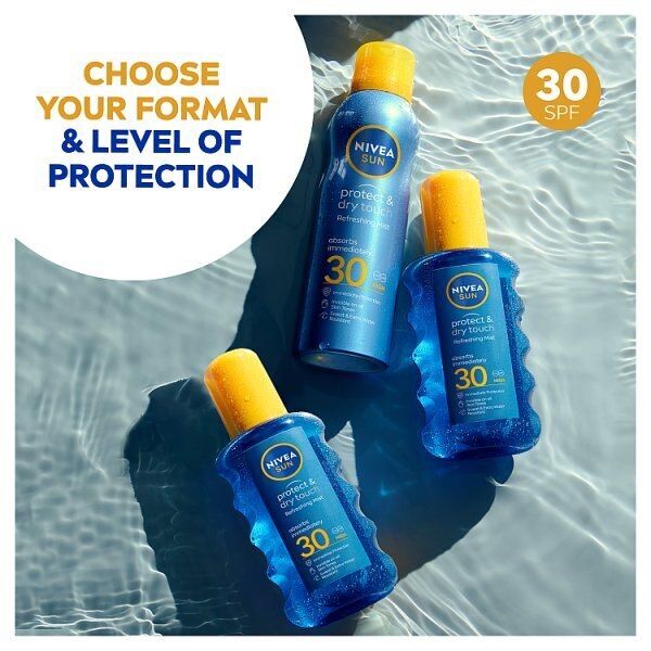 NIVEA SUN Cooling Suncream Mist SPF30 Protect&amp;amp;Refresh 200ml