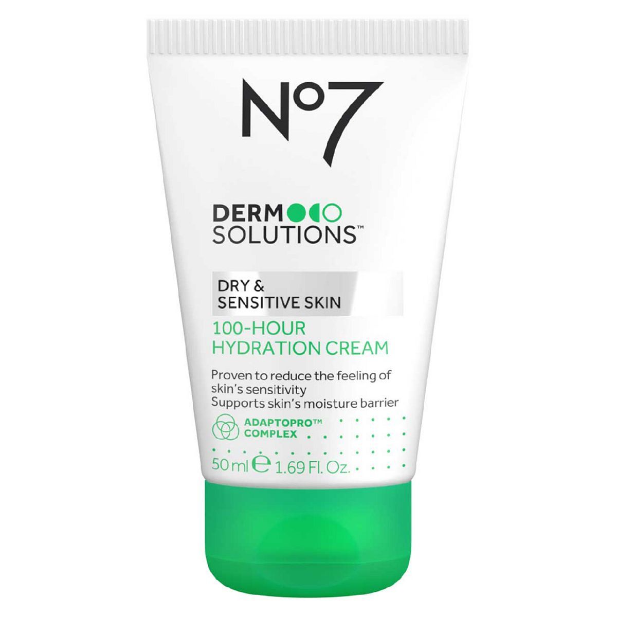 No7 Derm Solutions&amp;trade; 100-Hour Hydration Cream Suitable for Normal, Dry &amp;amp; Sensitive Skin 50ml