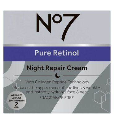 No7 Pure Retinol Night Repair Cream 50ml