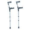 NRS Healthcare Double Adjustable Crutches with Comfy Handle, Large - Pair