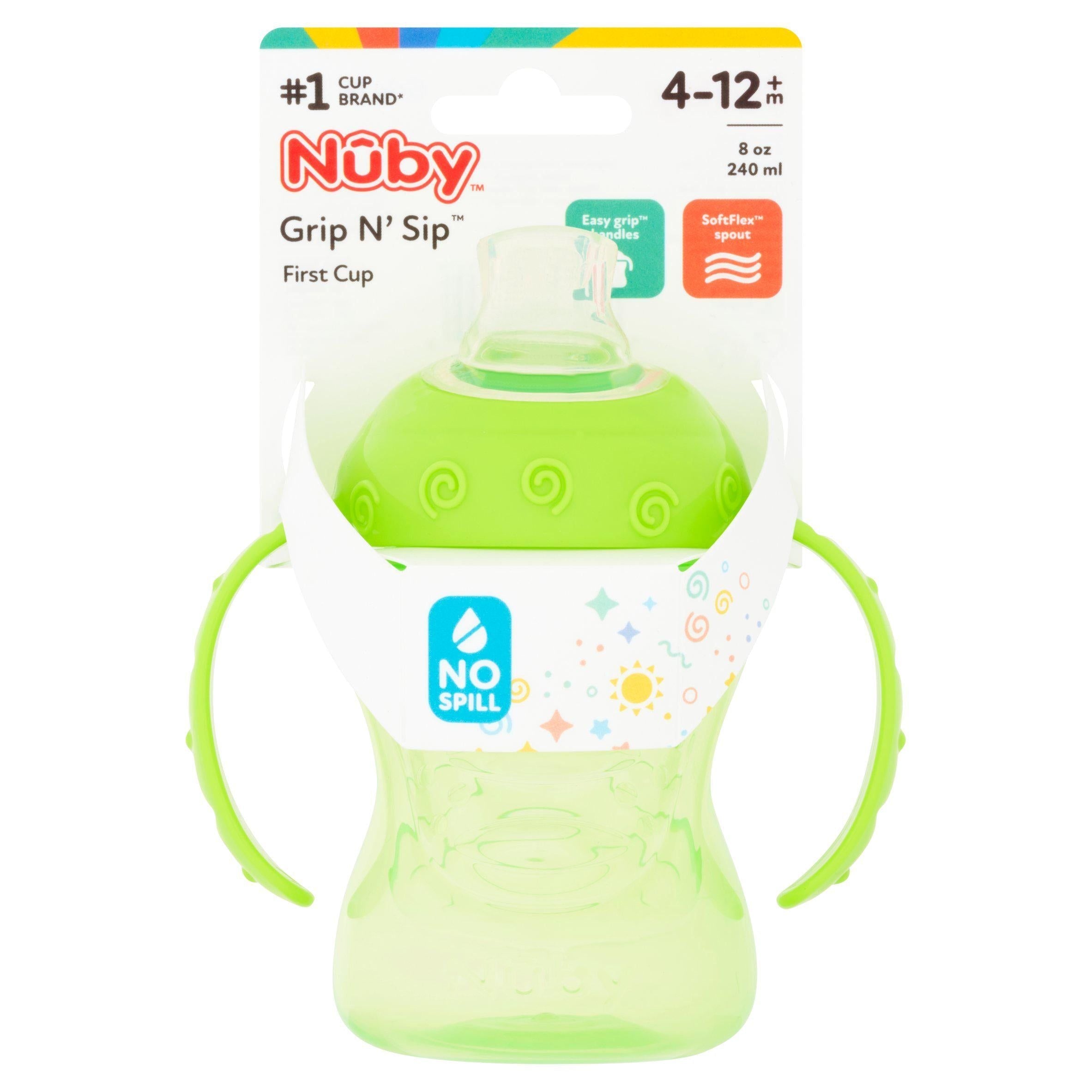Nuby 1st Sipeez Grip n' Sip 4m up to 12 Months+ 240ml