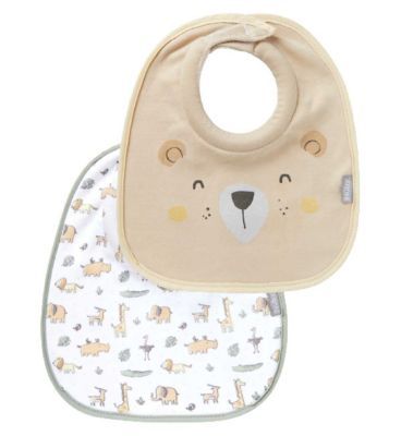 Nuby 4 Pack Snug &amp;amp; Dry Organic Bibs
