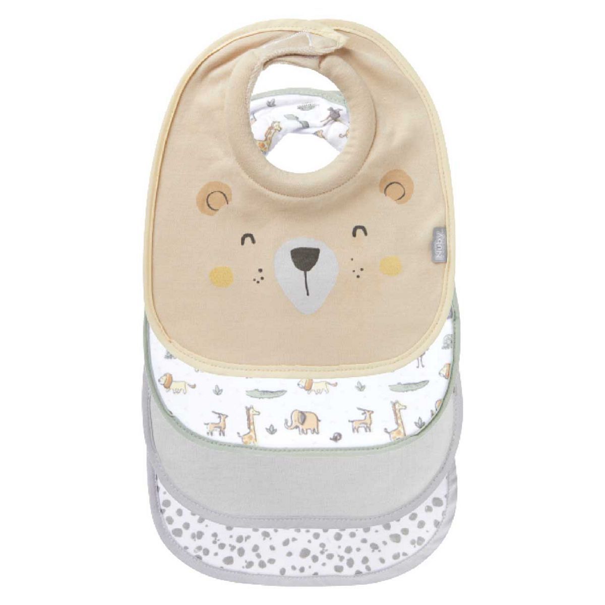 Nuby 4 Pack Snug &amp;amp; Dry Organic Bibs