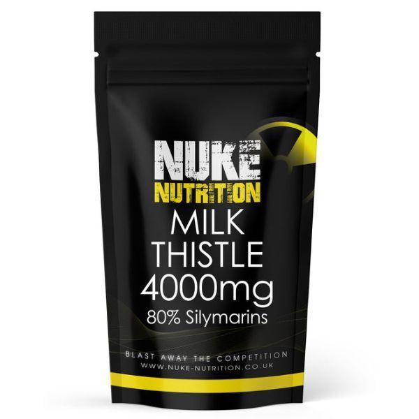 Nuke Nutrition Milk Thistle 4000mg &amp;amp; 80% Silymarins-60ct