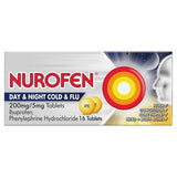 Nurofen Day/Night Cold &amp;amp; Flu Pain Relief Ibuprofen  Tabs 16s