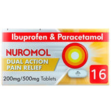 Nuromol Dual Action Pain Relief Ibuprofen &amp;amp; Paracetamol   16 per pack