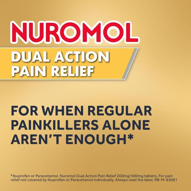 Nuromol Pain Relief Ibuprofen &amp;amp; Paracetamol Tablets   12 per pack
