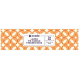 Ocado Large Tie Handle Freezer Bags   25 per pack