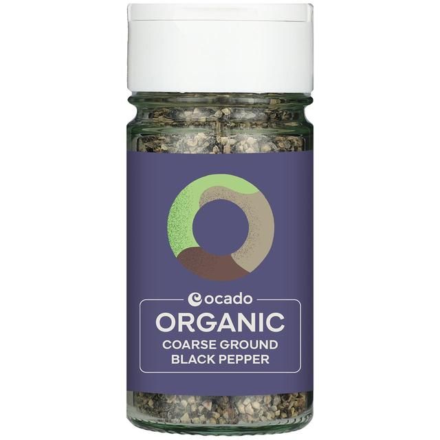 Ocado Organic Coarse Black Pepper   45g