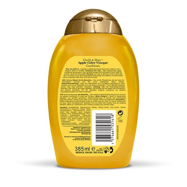 OGX Clarify &amp;amp; Shine + Apple Cider Vinegar Conditioner 385ml