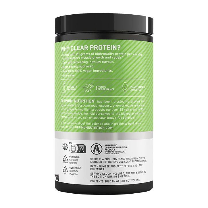 Optimum Nutrition Clear Plant Protein Isolate Peach 280g