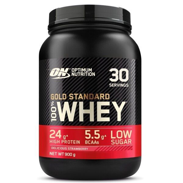 Optimum Nutrition Delicious Strawberry Whey Protein Powder 900g