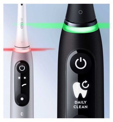 Oral-B iO6 Electric Toothbrush - Black Lava &amp;amp; Pink Sand Duo Pack