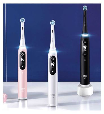 Oral-B iO6 Electric Toothbrush - Black Lava &amp;amp; Pink Sand Duo Pack