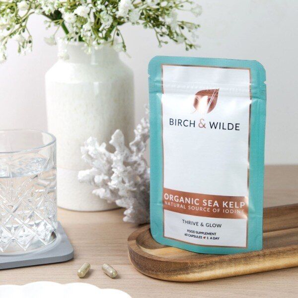 Organic Sea Kelp (Natural Iodine) Pouch - 60 Capsules