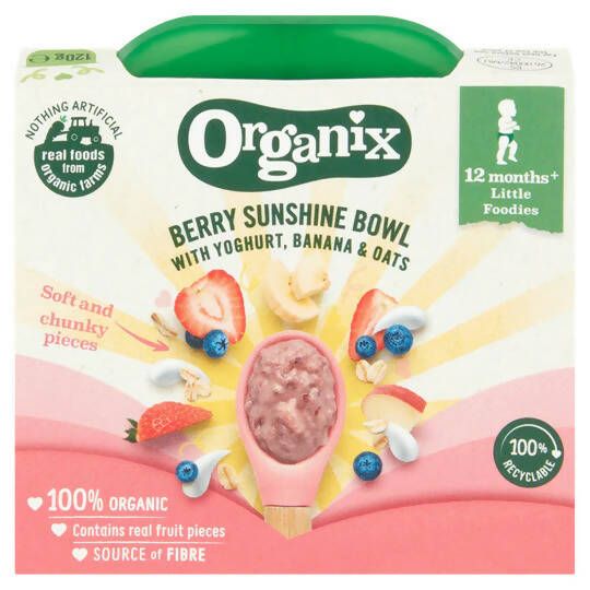Organix Berry Sunshine Bowl with Yoghurt, Banana &amp;amp; Oats (120g)