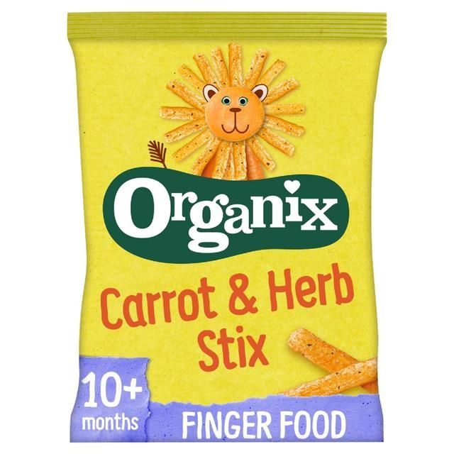 Organix Carrot Organic Stix Toddler Snack 10 months+    15g