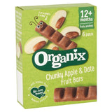 Organix Chunky Apple &amp;amp; Date Organic Fruit Bars Toddler Snack Multipack   6 x 17g