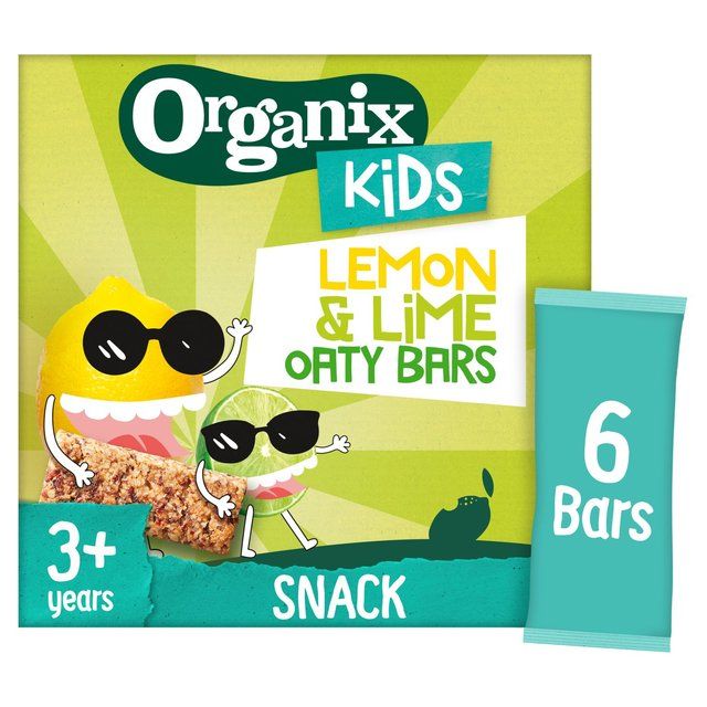 Organix KIDS Luscious Lemon &amp;amp; Lime Organic Oat Snack Bars Multipack   6 x 23g