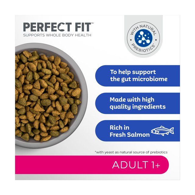 Perfect Fit Cat Complete Dry Adult 1+ Salmon   2.8kg