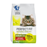 Perfect Fit Fit Natural Vitality Adult Dry Cat Food Beef &amp;amp; Chicken 2.4kg