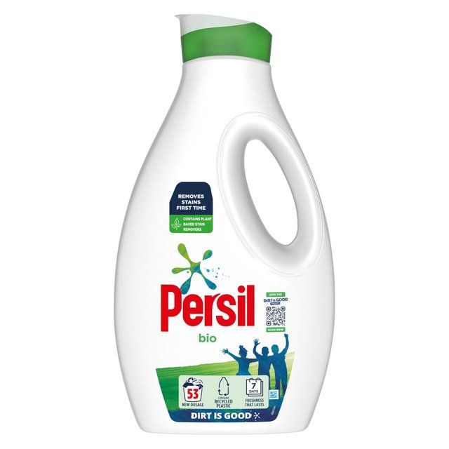Persil Laundry Washing Liquid Detergent Bio 53 Washes   1.431L