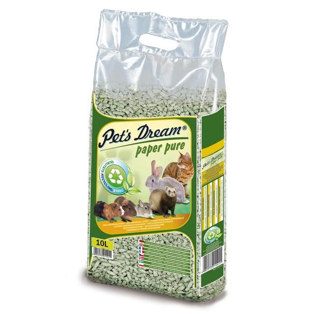 Pet's Dream Paper Pure Universal Cat &amp;amp; Small Animal Non-Clumping Litter   10L