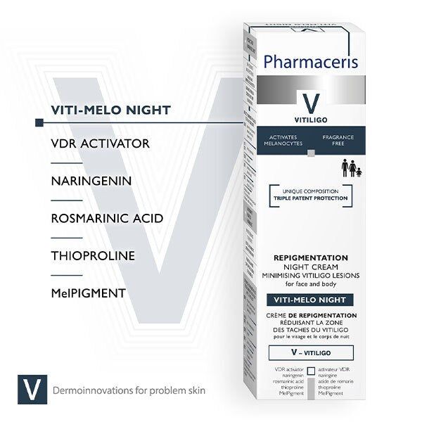 Pharmaceris V Viti Melo Repigmentation Night Cream Vitiligo