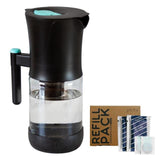 Phox Water V2 - 2.2L Glass Water Filter Jug &amp;amp; 3 Month Clean Filter Pack
