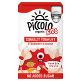 Piccolo Organic Kids Squeezy Yoghurt Strawberry &amp;amp; Banana 4x