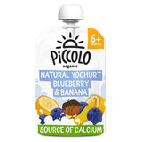 Piccolo Organic natural yoghurt stage 1 blueberry &amp;amp; banana 100g