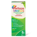 Piriteze Hayfever &amp;amp; Allergy Syrup Sugar Free Age 6+   70ml