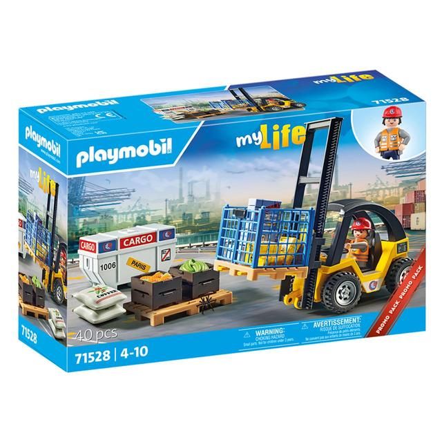 PLAYMOBIL 71528 My Life Forklift Truck with Cargo Promo Pack